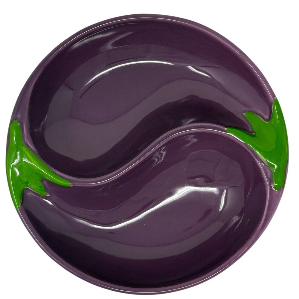 World Market Eggplant Purple Snack Tray Portugal A. Santos